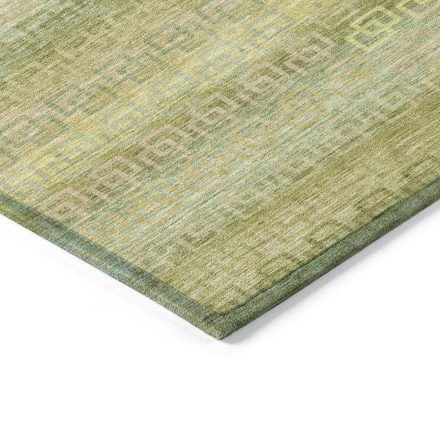 Addison Chantille ACN2029 Stripes Machine Made Transitional Sage Rug