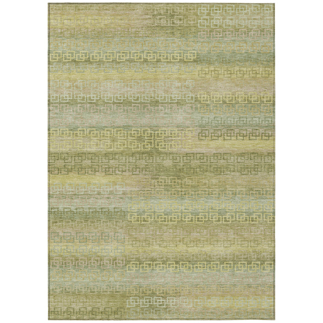 Addison Chantille ACN2029 Stripes Machine Made Transitional Sage Rug
