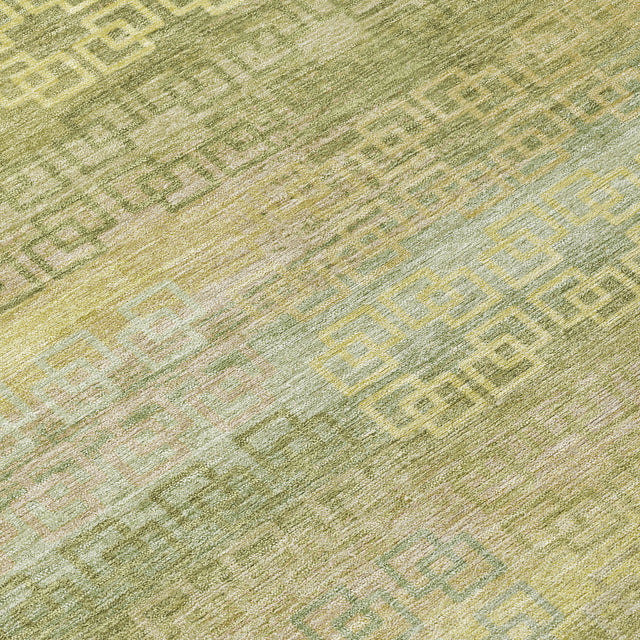 Addison Chantille ACN2029 Stripes Machine Made Transitional Sage Rug