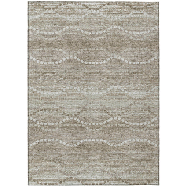 Addison Chantille ACN2030 Gradient Machine Made Transitional Khaki Rug