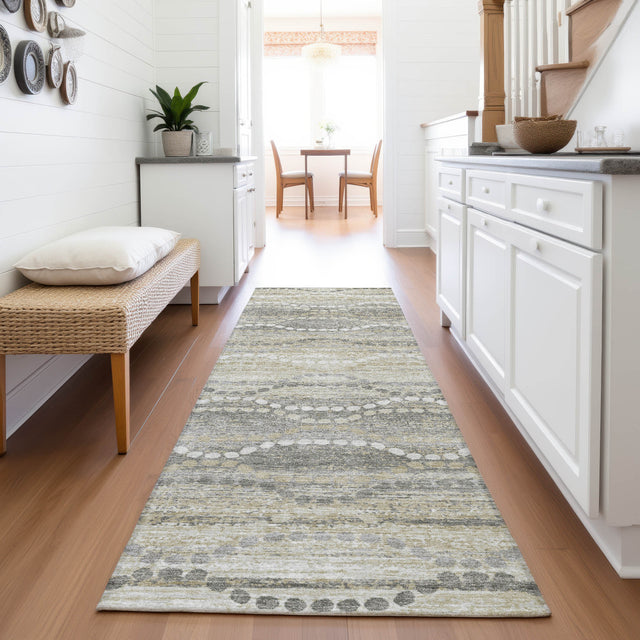 Addison Chantille ACN2030 Gradient Machine Made Transitional Pewter Rug