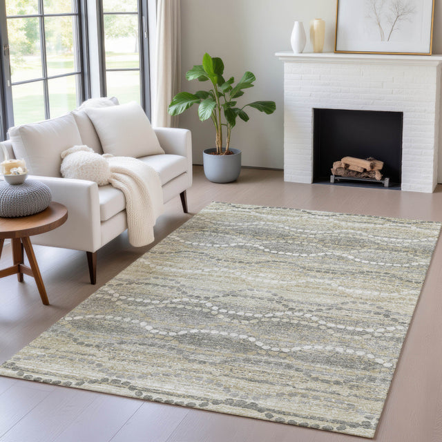 Addison Chantille ACN2030 Gradient Machine Made Transitional Pewter Rug
