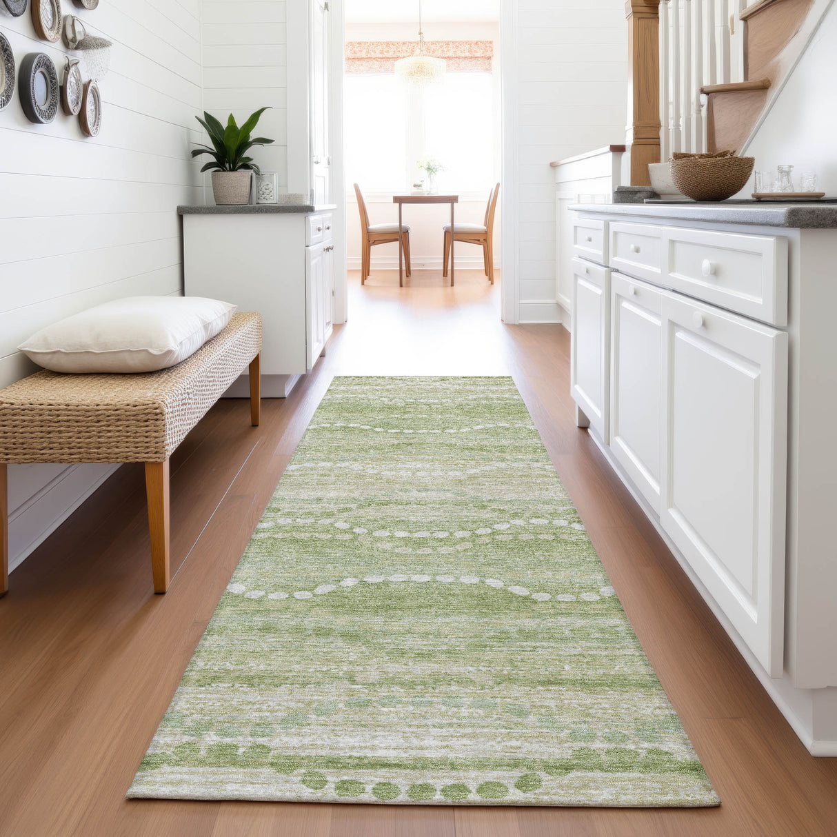 Addison Chantille ACN2030 Gradient Machine Made Transitional Sage Rug