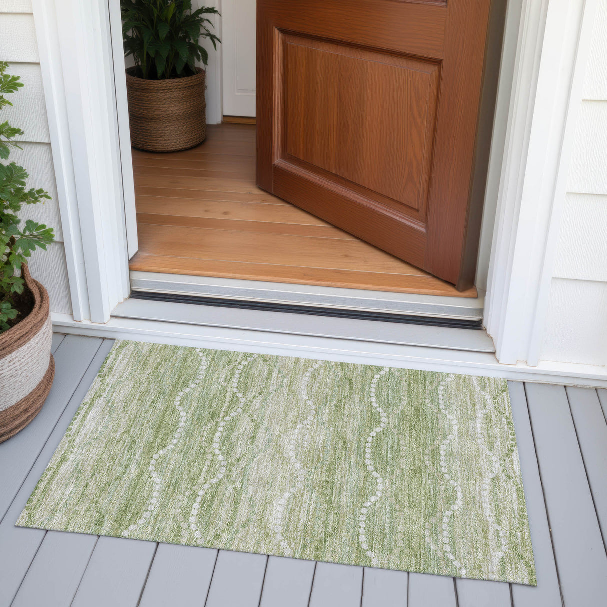 Addison Chantille ACN2030 Gradient Machine Made Transitional Sage Rug