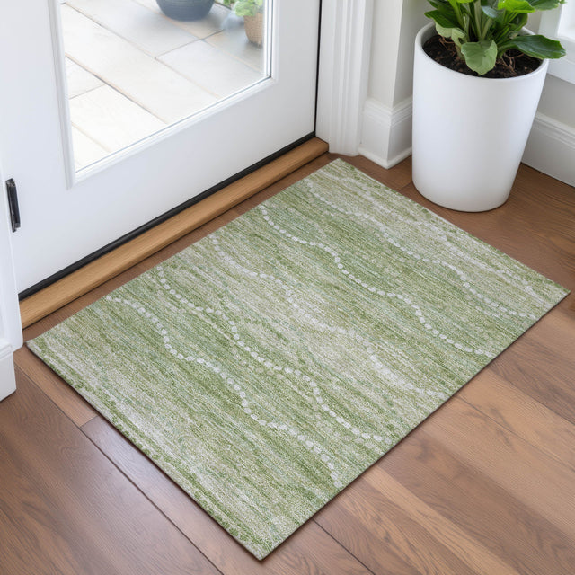 Addison Chantille ACN2030 Gradient Machine Made Transitional Sage Rug