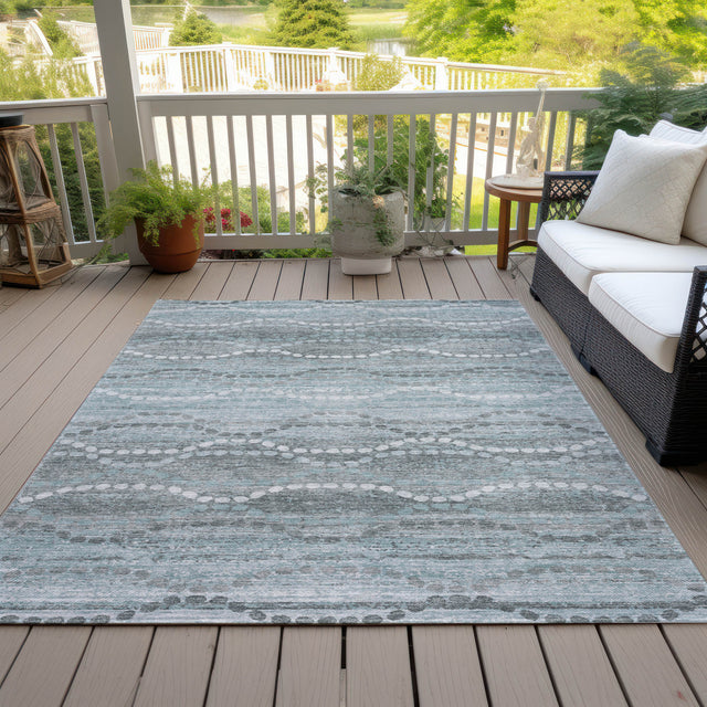 Addison Chantille ACN2030 Gradient Machine Made Transitional Teal Rug