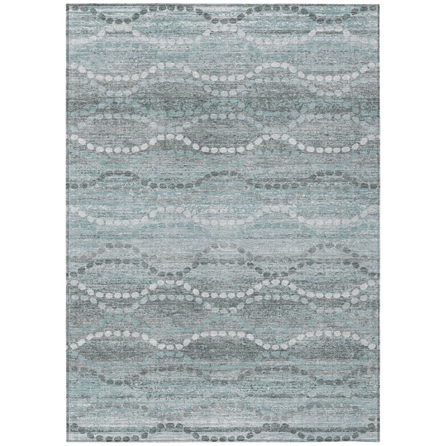 Addison Chantille ACN2030 Gradient Machine Made Transitional Teal Rug