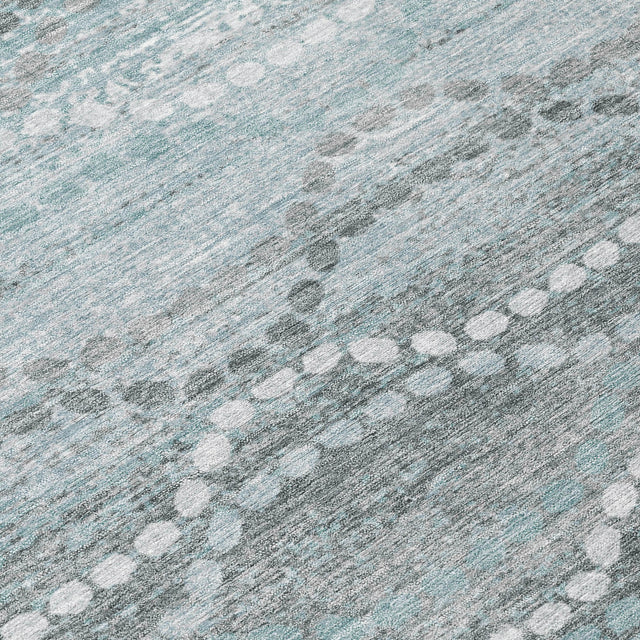 Addison Chantille ACN2030 Gradient Machine Made Transitional Teal Rug