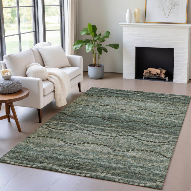 Addison Chantille ACN2031 Gradient Machine Made Transitional Aloe Rug