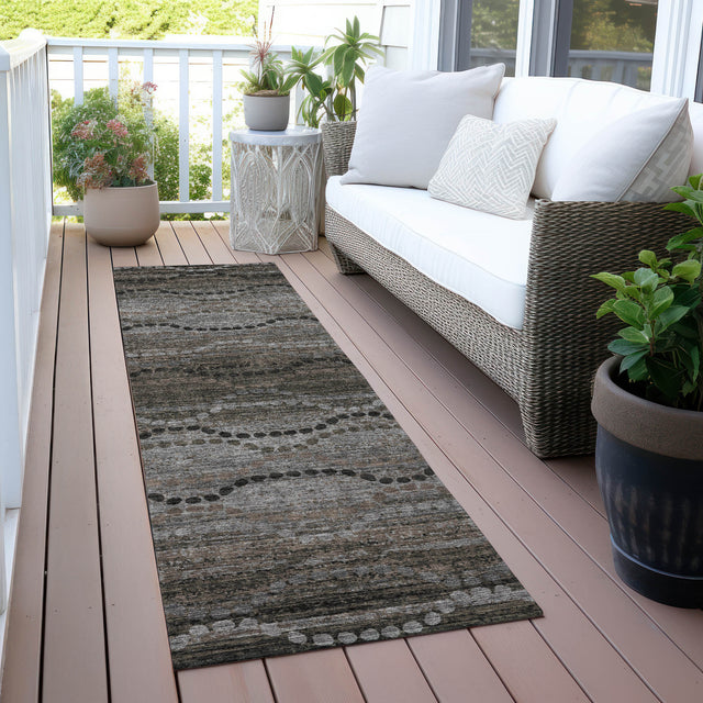 Addison Chantille ACN2031 Gradient Machine Made Transitional Chocolate Rug