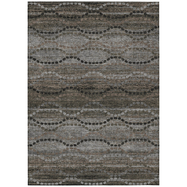 Addison Chantille ACN2031 Gradient Machine Made Transitional Chocolate Rug
