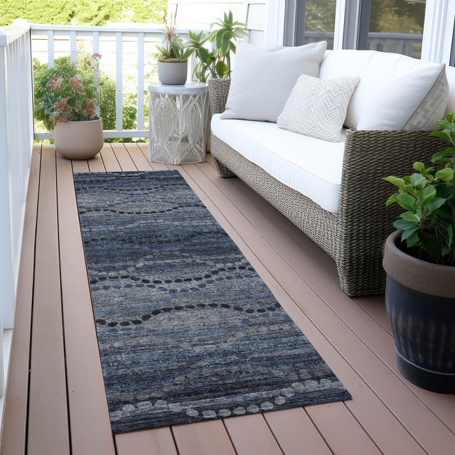 Addison Chantille ACN2031 Gradient Machine Made Transitional Navy Rug