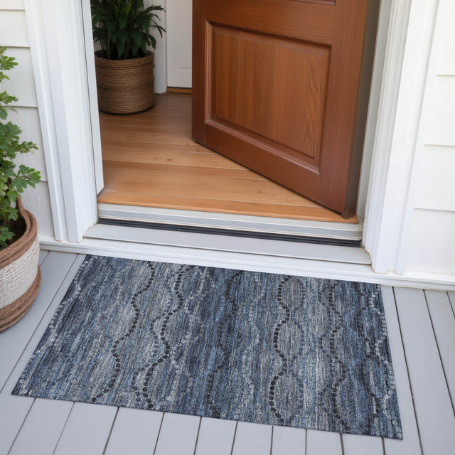 Addison Chantille ACN2031 Gradient Machine Made Transitional Navy Rug