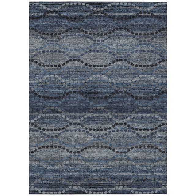 Addison Chantille ACN2031 Gradient Machine Made Transitional Navy Rug