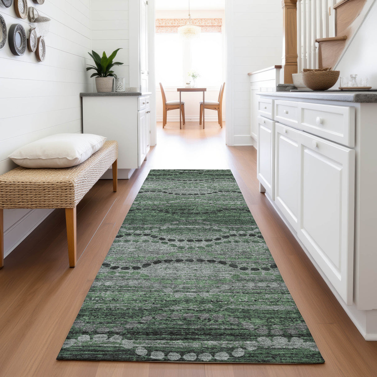 Addison Chantille ACN2031 Gradient Machine Made Transitional Olive Rug