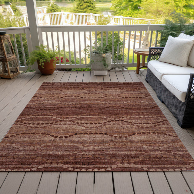 Addison Chantille ACN2031 Gradient Machine Made Transitional Paprika Rug
