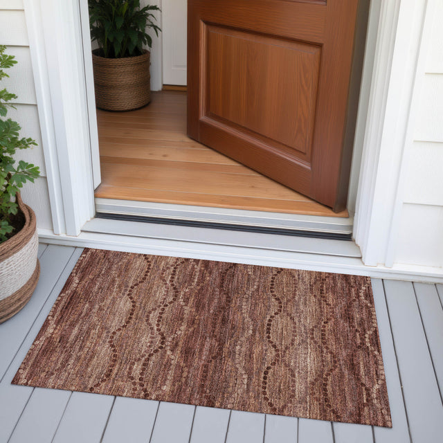 Addison Chantille ACN2031 Gradient Machine Made Transitional Paprika Rug