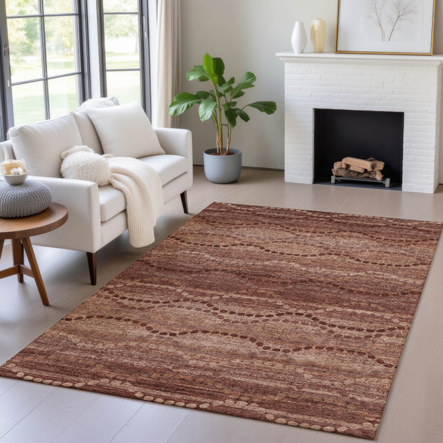 Addison Chantille ACN2031 Gradient Machine Made Transitional Paprika Rug