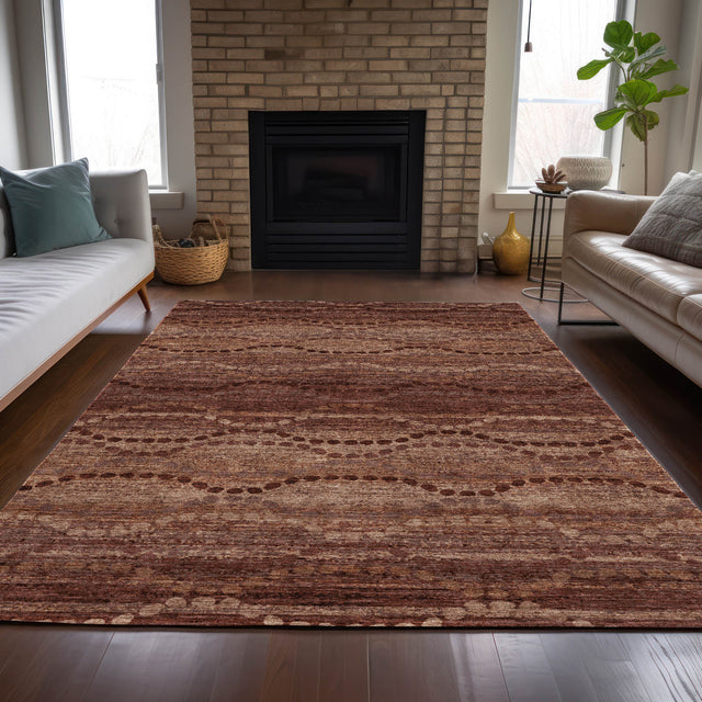 Addison Chantille ACN2031 Gradient Machine Made Transitional Paprika Rug