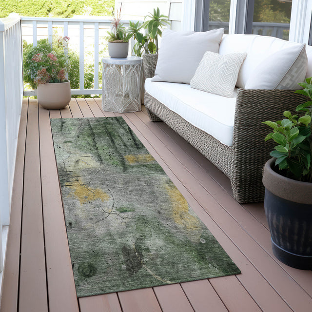 Addison Chantille ACN2032 Abstract Machine Made Transitional Pewter Rug