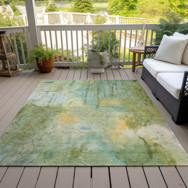 Addison Chantille ACN2032 Abstract Machine Made Transitional Sage Rug