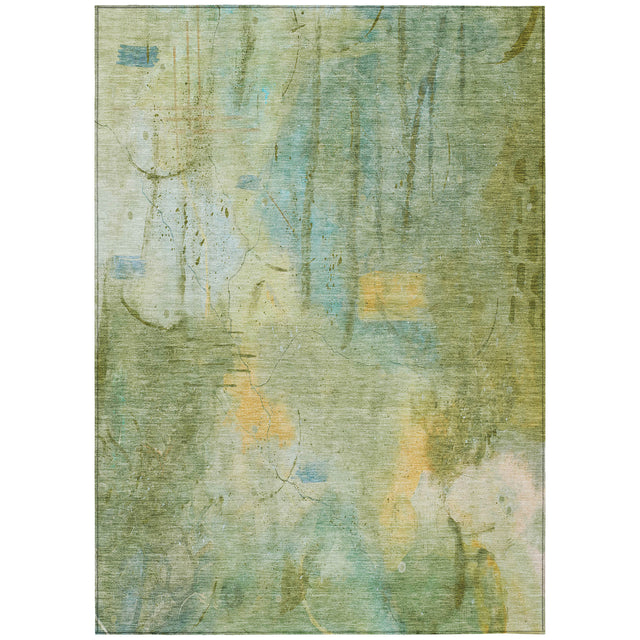 Addison Chantille ACN2032 Abstract Machine Made Transitional Sage Rug