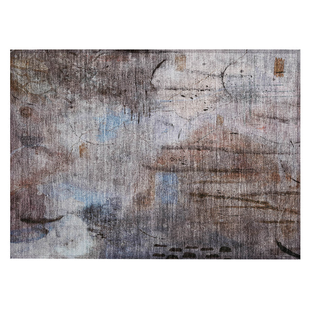 Addison Chantille ACN2032 Abstract Machine Made Transitional Taupe Rug