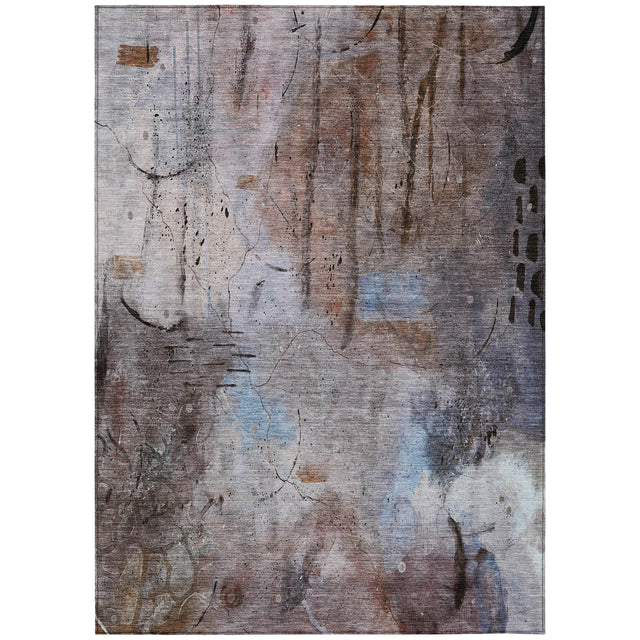 Addison Chantille ACN2032 Abstract Machine Made Transitional Taupe Rug