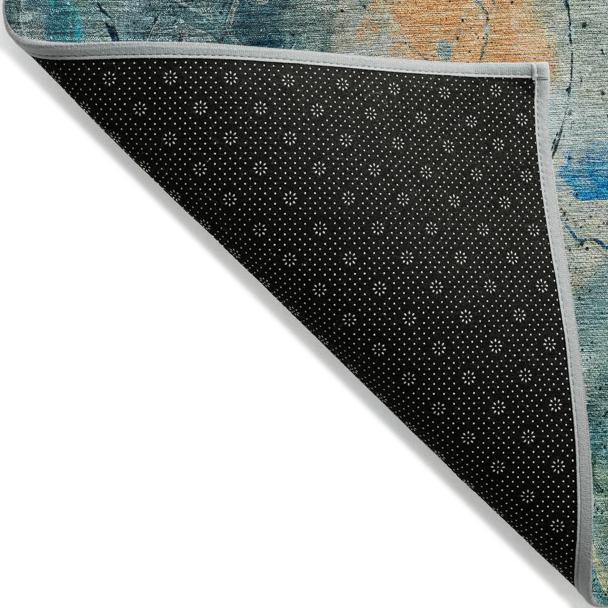 Addison Chantille ACN2032 Abstract Machine Made Transitional Teal Rug