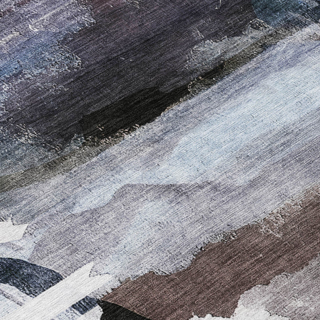 Addison Chantille ACN2033 Abstract Machine Made Transitional Brown Rug