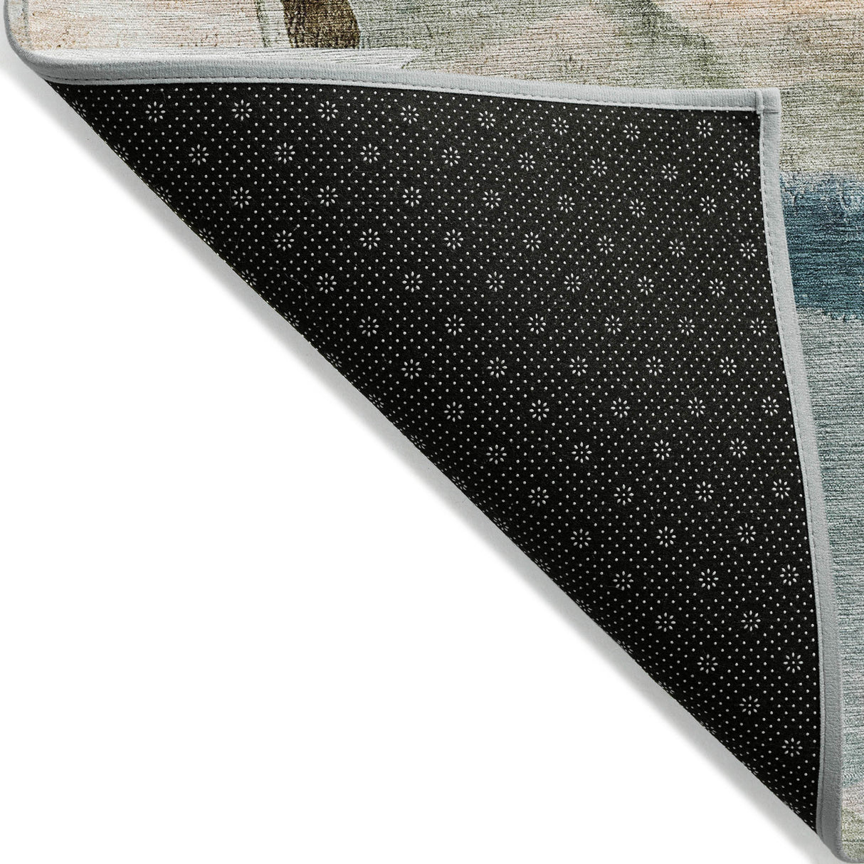 Addison Chantille ACN2033 Abstract Machine Made Transitional Green Rug