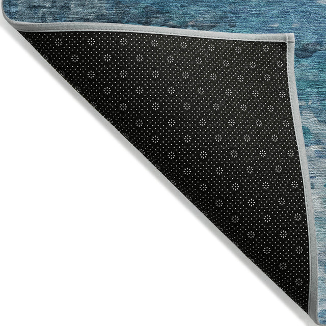 Addison Chantille ACN2034 Abstract Machine Made Transitional Blue Rug