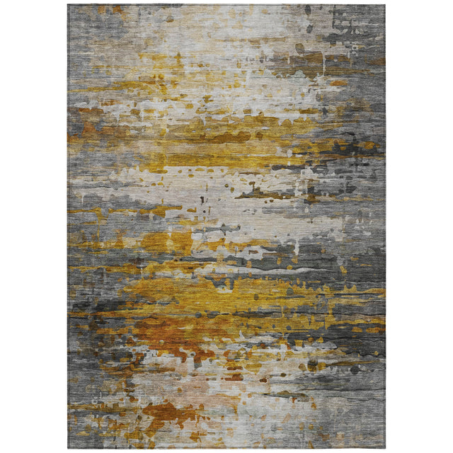 Addison Chantille ACN2034 Abstract Machine Made Transitional Copper Rug