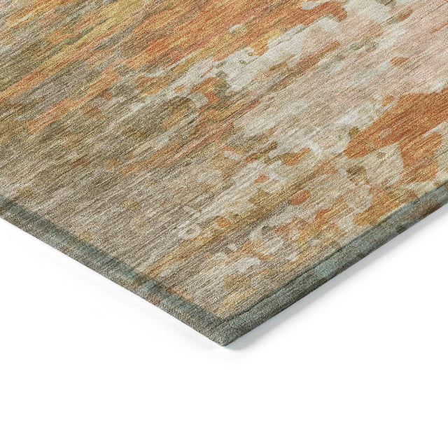 Addison Chantille ACN2034 Abstract Machine Made Transitional Khaki Rug