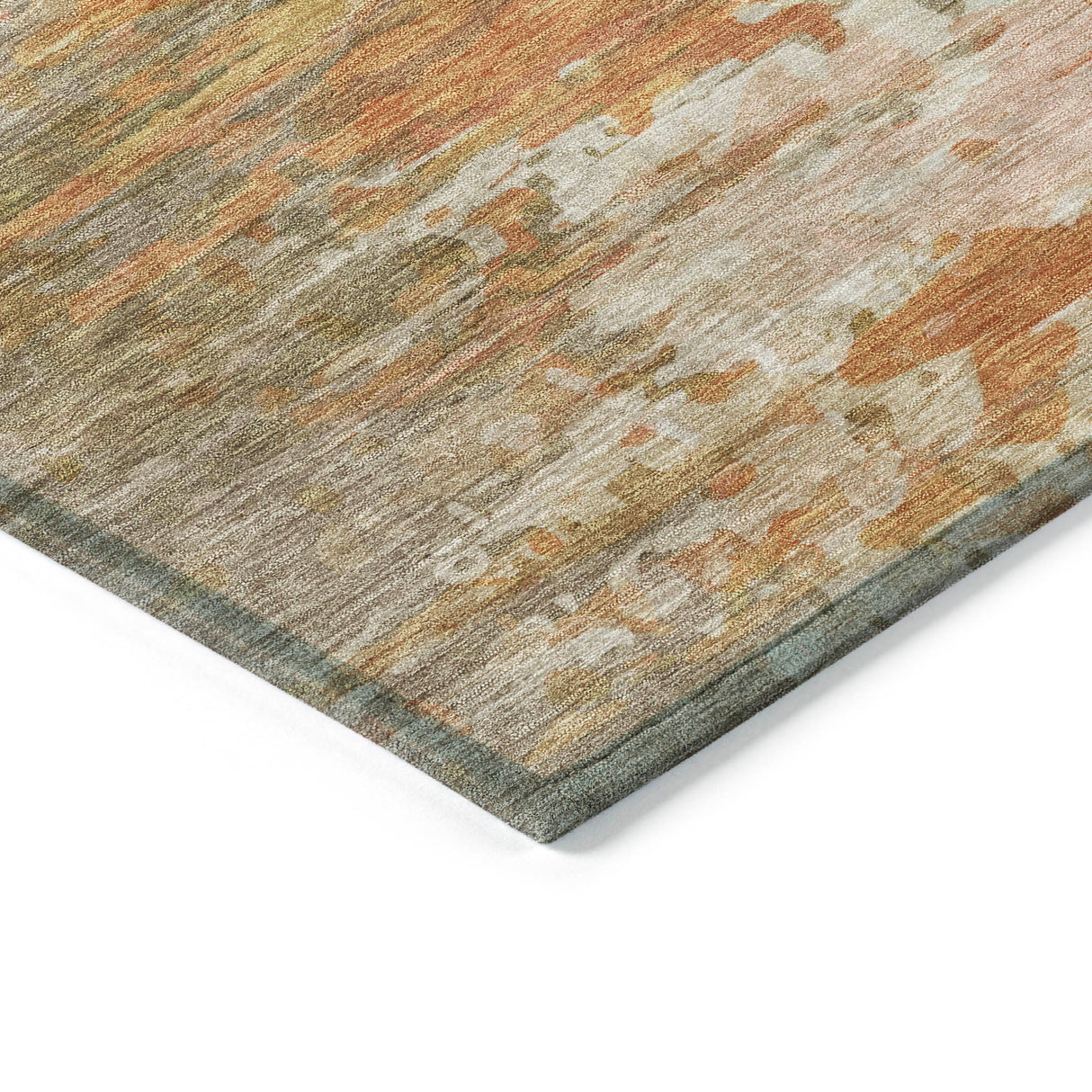 Addison Chantille ACN2034 Abstract Machine Made Transitional Khaki Rug