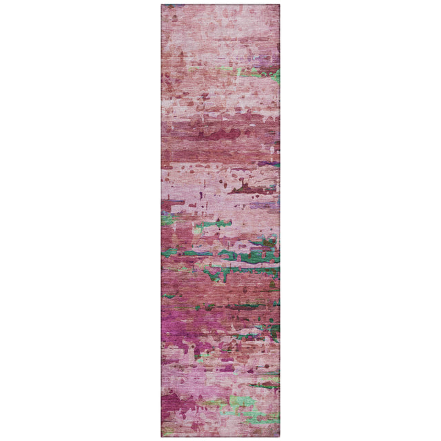 Addison Chantille ACN2035 Abstract Machine Made Transitional Pink Rug