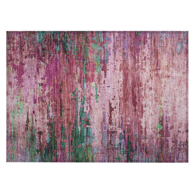 Addison Chantille ACN2035 Abstract Machine Made Transitional Pink Rug