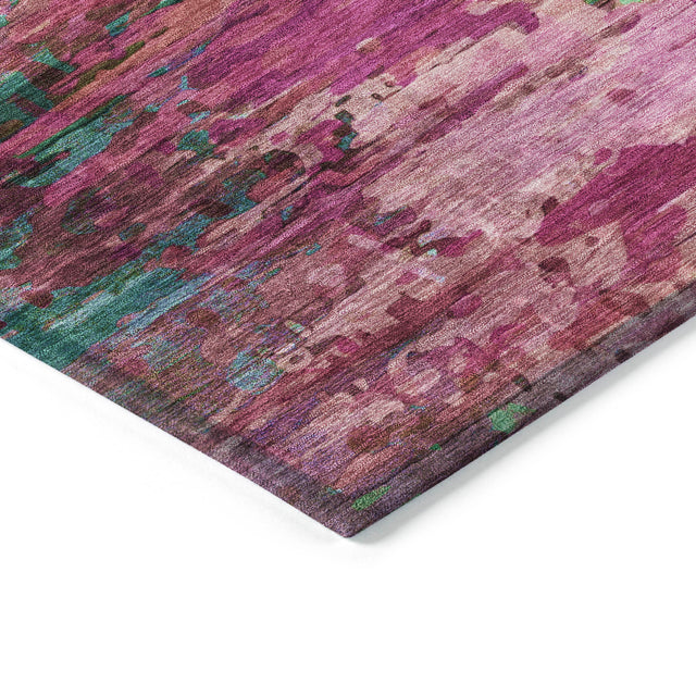 Addison Chantille ACN2035 Abstract Machine Made Transitional Pink Rug