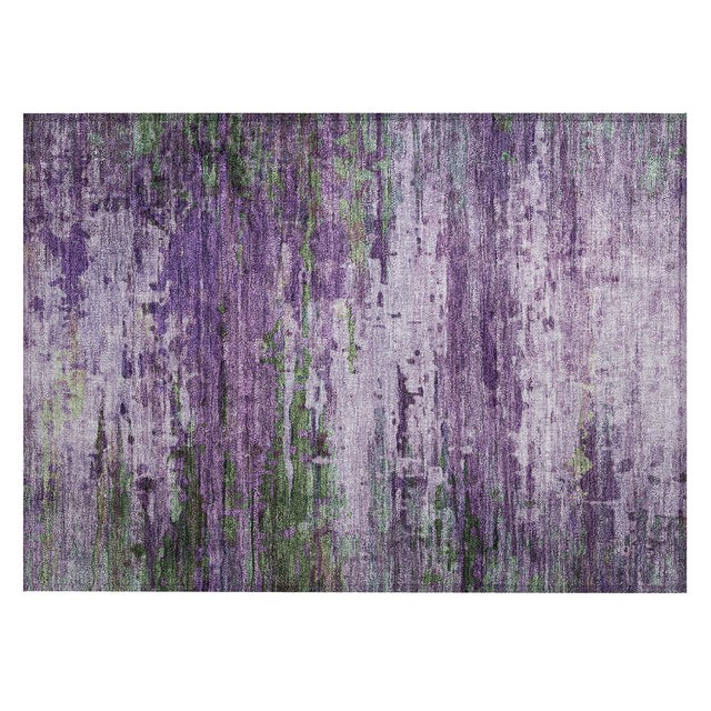 Addison Chantille ACN2035 Abstract Machine Made Transitional Purple Rug