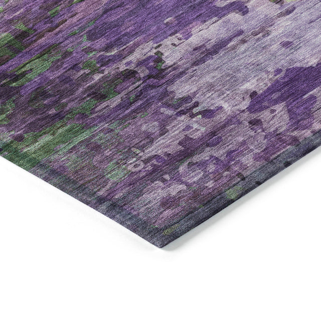 Addison Chantille ACN2035 Abstract Machine Made Transitional Purple Rug