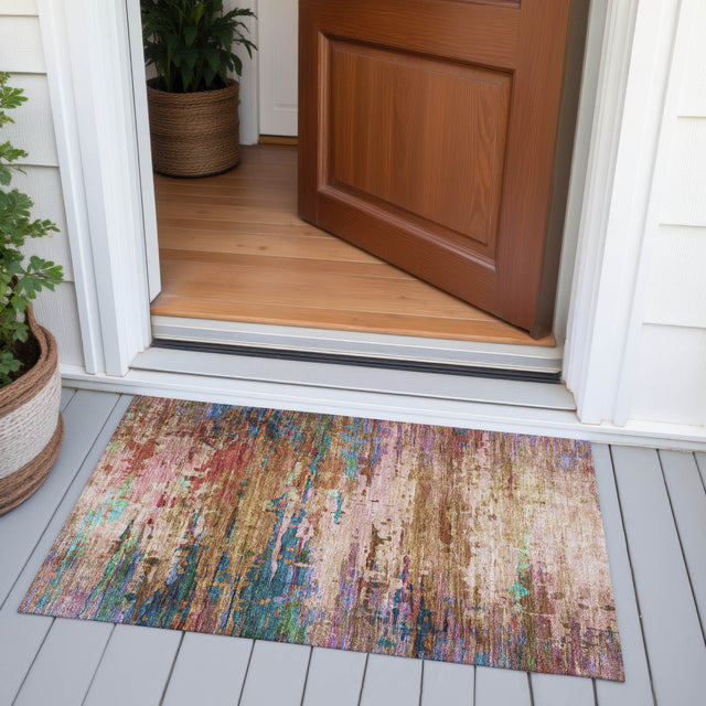 Addison Chantille ACN2035 Abstract Machine Made Transitional Sage Rug