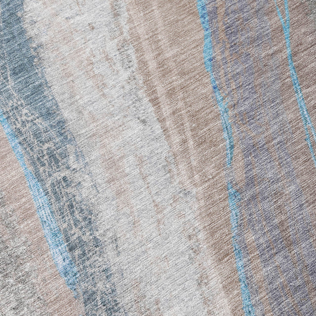 Addison Chantille ACN2036 Swirls Machine Made Transitional Brown Rug