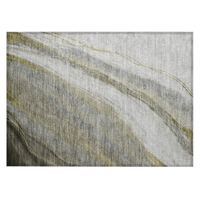 Addison Chantille ACN2036 Swirls Machine Made Transitional Pewter Rug