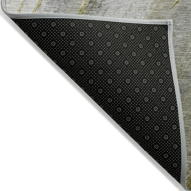 Addison Chantille ACN2036 Swirls Machine Made Transitional Pewter Rug