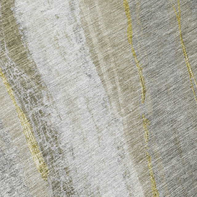 Addison Chantille ACN2036 Swirls Machine Made Transitional Pewter Rug