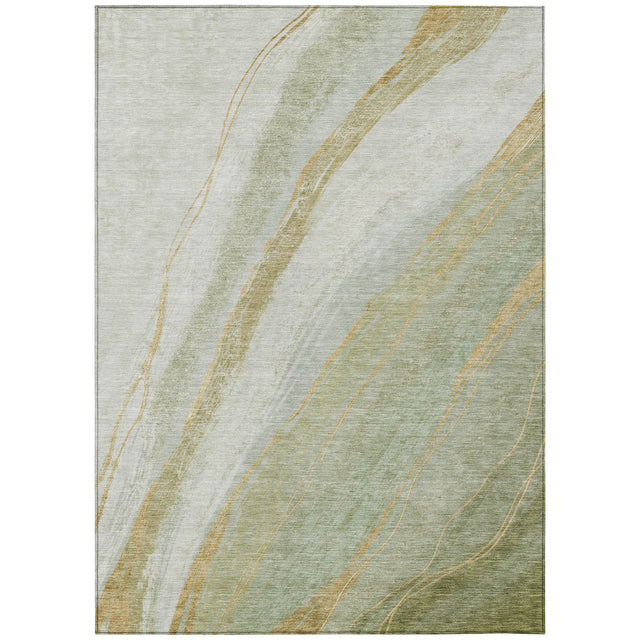 Addison Chantille ACN2036 Swirls Machine Made Transitional Sage Rug