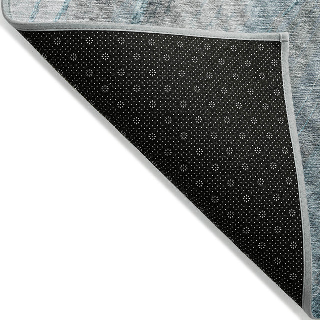 Addison Chantille ACN2036 Swirls Machine Made Transitional Teal Rug