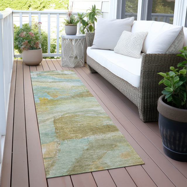 Addison Chantille ACN2039 Abstract Machine Made Transitional Beige Rug