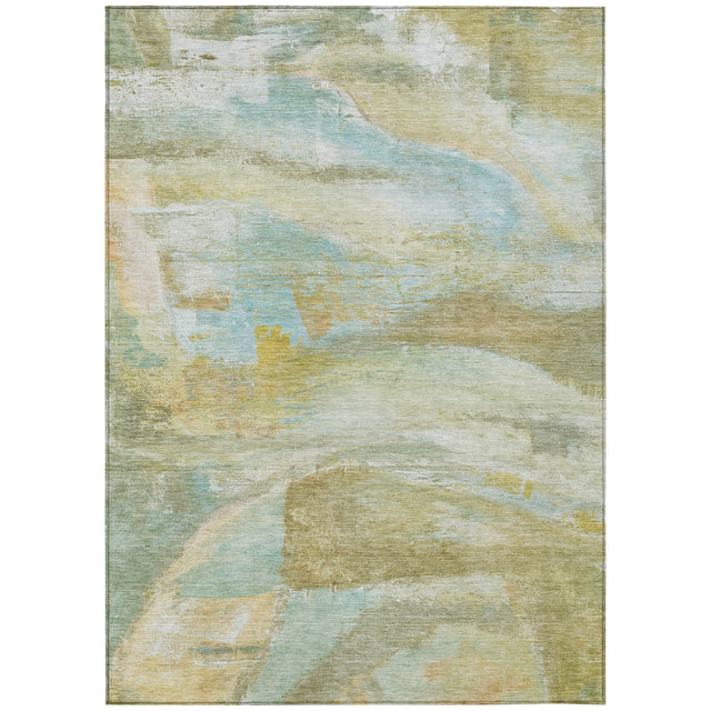 Addison Chantille ACN2039 Abstract Machine Made Transitional Beige Rug