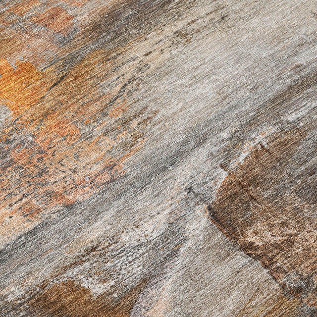 Addison Chantille ACN2039 Abstract Machine Made Transitional Brown Rug